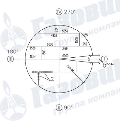 Чертеж крыши бака-аккумулятор БАГВ-300